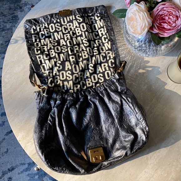 Marc Jacobs Charcoal Silver Grey Bag - Picture 2 of 8